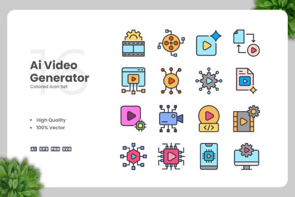 Ai Video Generator Color Icons: A Modern Design Asset for Stronger Branding