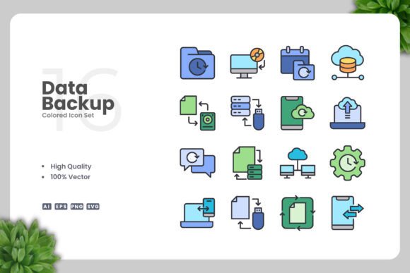 Data Backup Color Icons: A Designer’s Practical Take