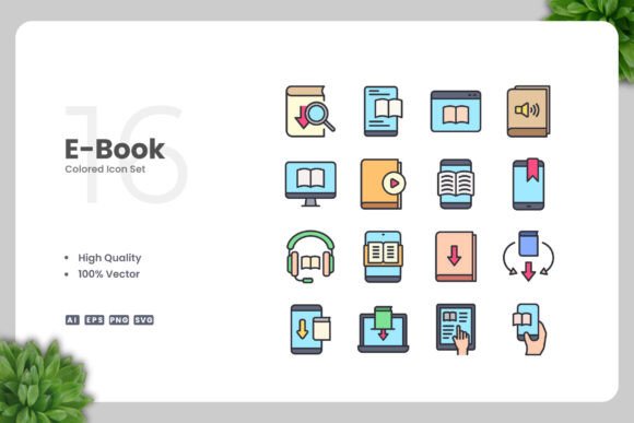 E-Book Colored Icons: A Graphics Powerhouse for Content Creators