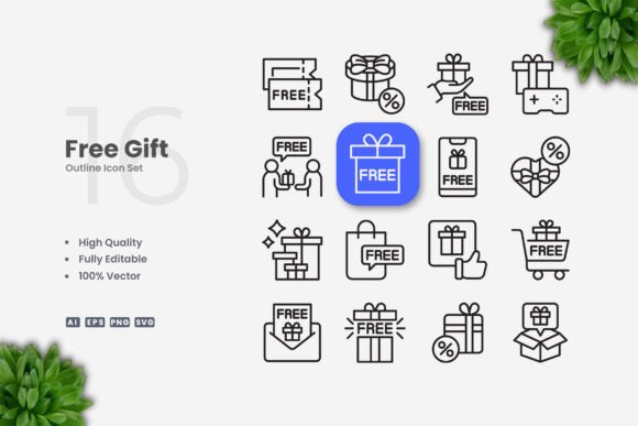Free Gift Icons: A Modern Design Asset for Polished Content Publishing