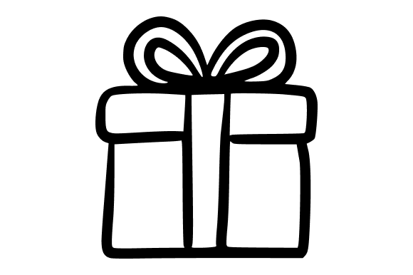 Gift Box Doodle Illustration: A Versatile Graphic Design Asset for Crafters
