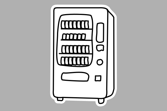 Rustic Beverage Vending Machine: A Versatile Graphic Design Asset for Branding and Marketing