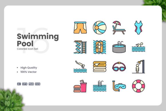 Swimming Pool Color Icons: A Designer’s Practical Take